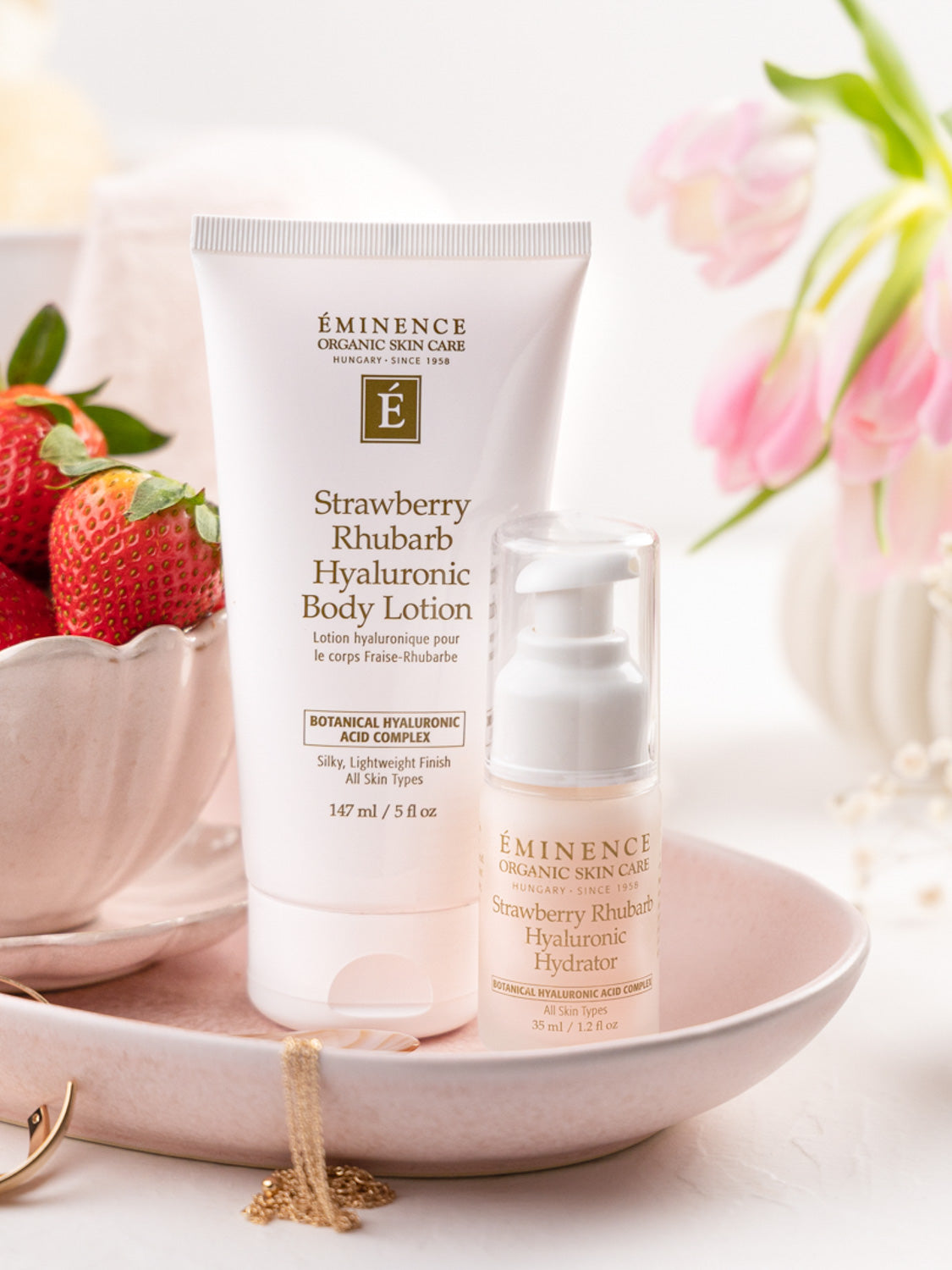 Eminence Strawberry Rhubarb Hyaluronic Body Lotion